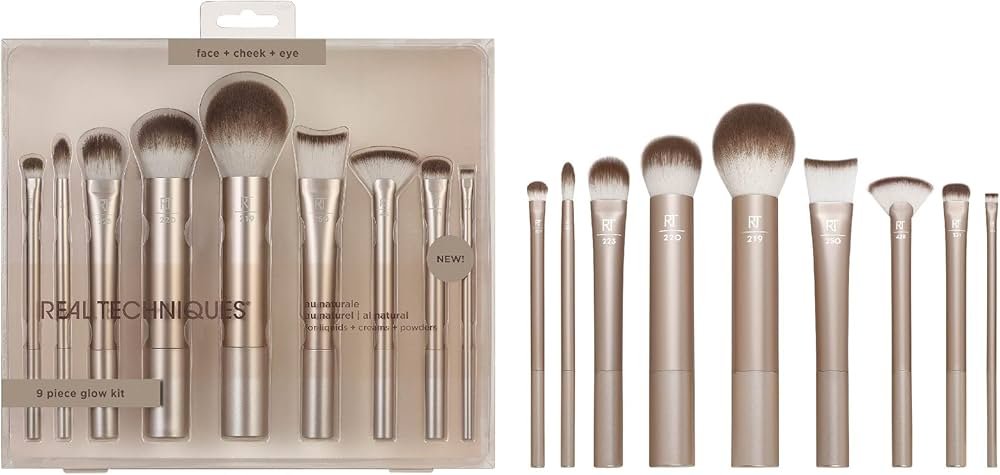 Real Techniques 9 Piece Au Naturale Makeup Brush Set